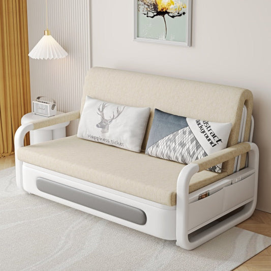 2-in-1 Multifunctional Sofa Bed w/ Adjustable Backrest & Storage